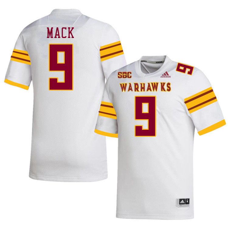 #9 Andre Mack Louisiana-Monroe Warhawks College Football Jerseys Stitched-White